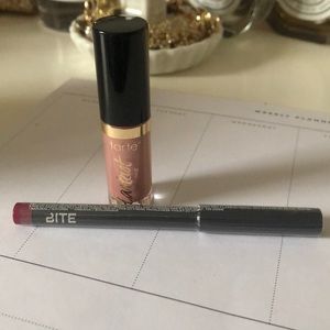 Tarte lip paint and Bite lipliner!